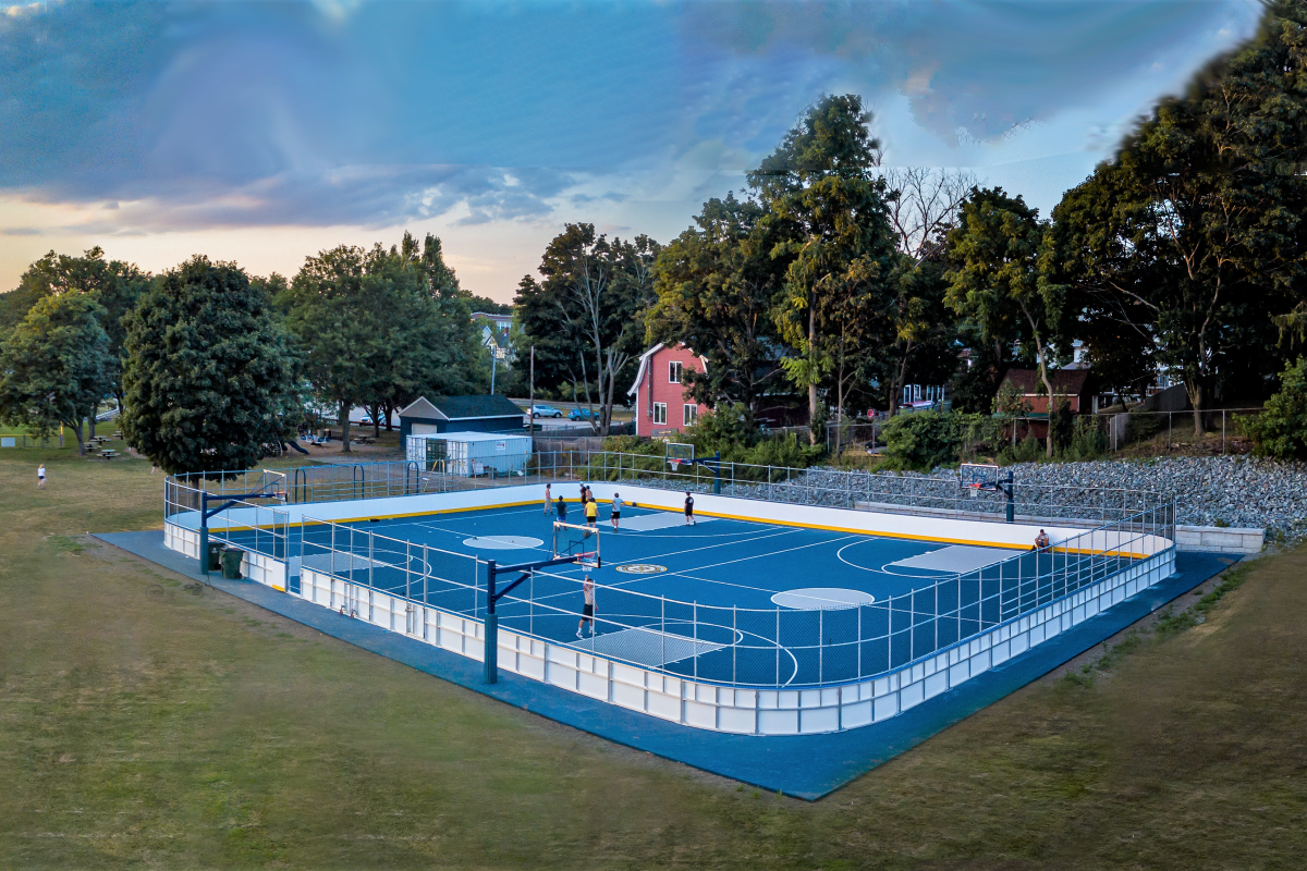 Sunset on the New Rink