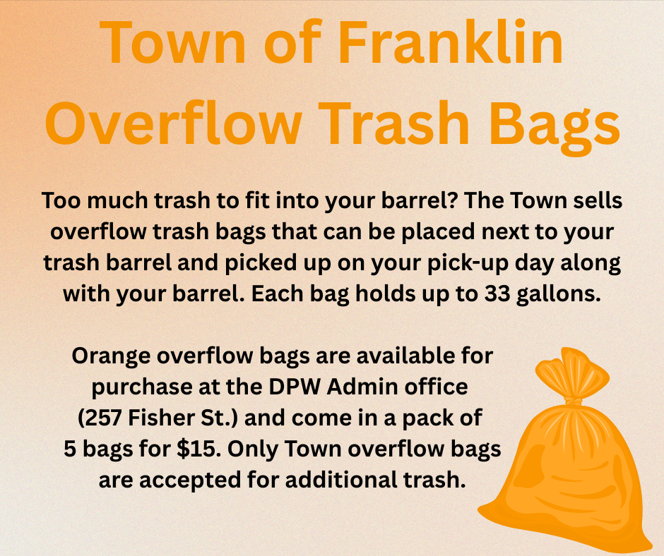 Town of Franklin Overflow Trash Bags 