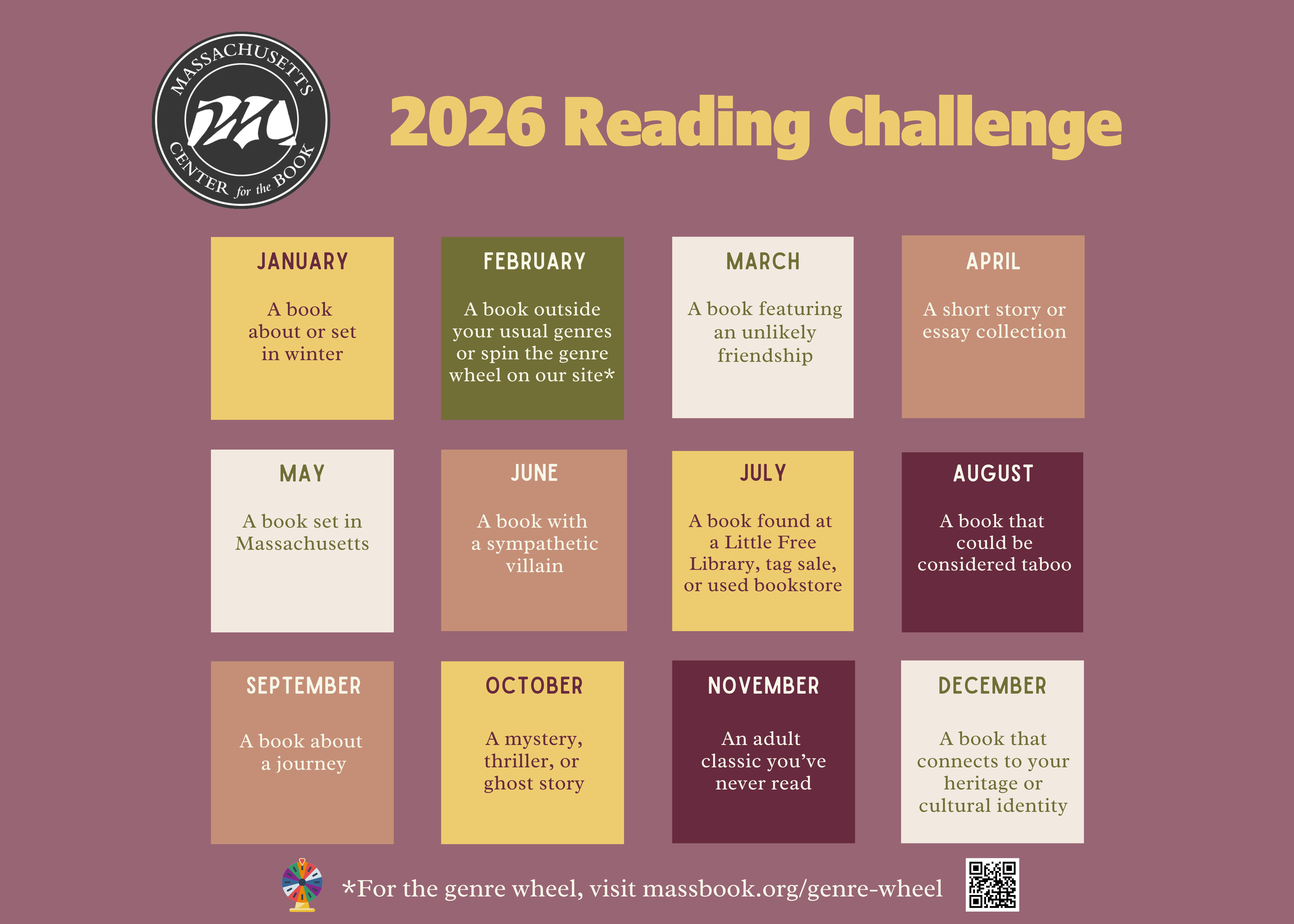 2026 board Mass Center for the Book